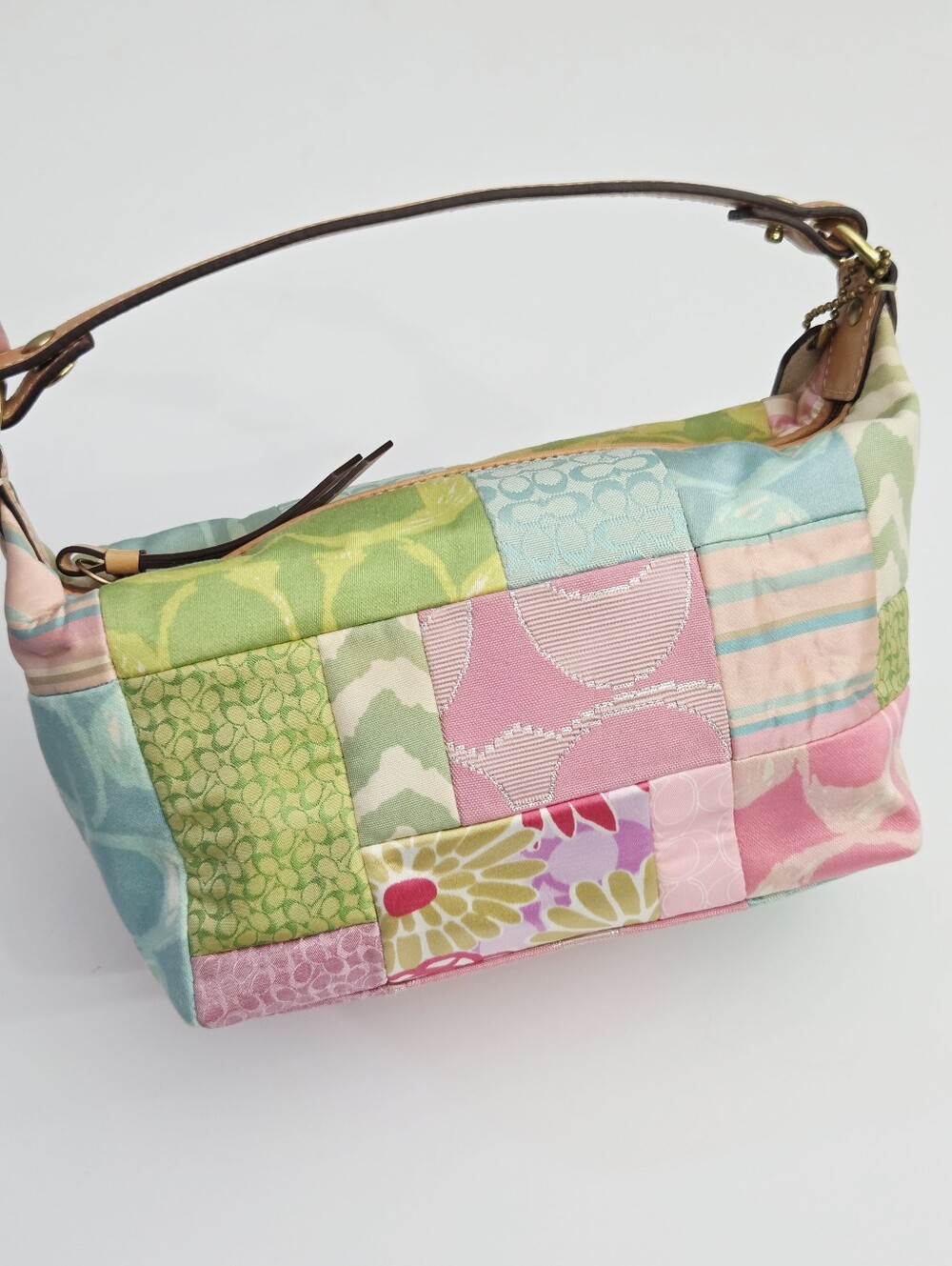 VINTAGE COACH Y2K PATCHWORK HAMPTONS MINI BAG